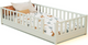 Jurababy: Lit au Sol SONHO Mini (70 x 140 cm) - Montessori Wooden House Bed