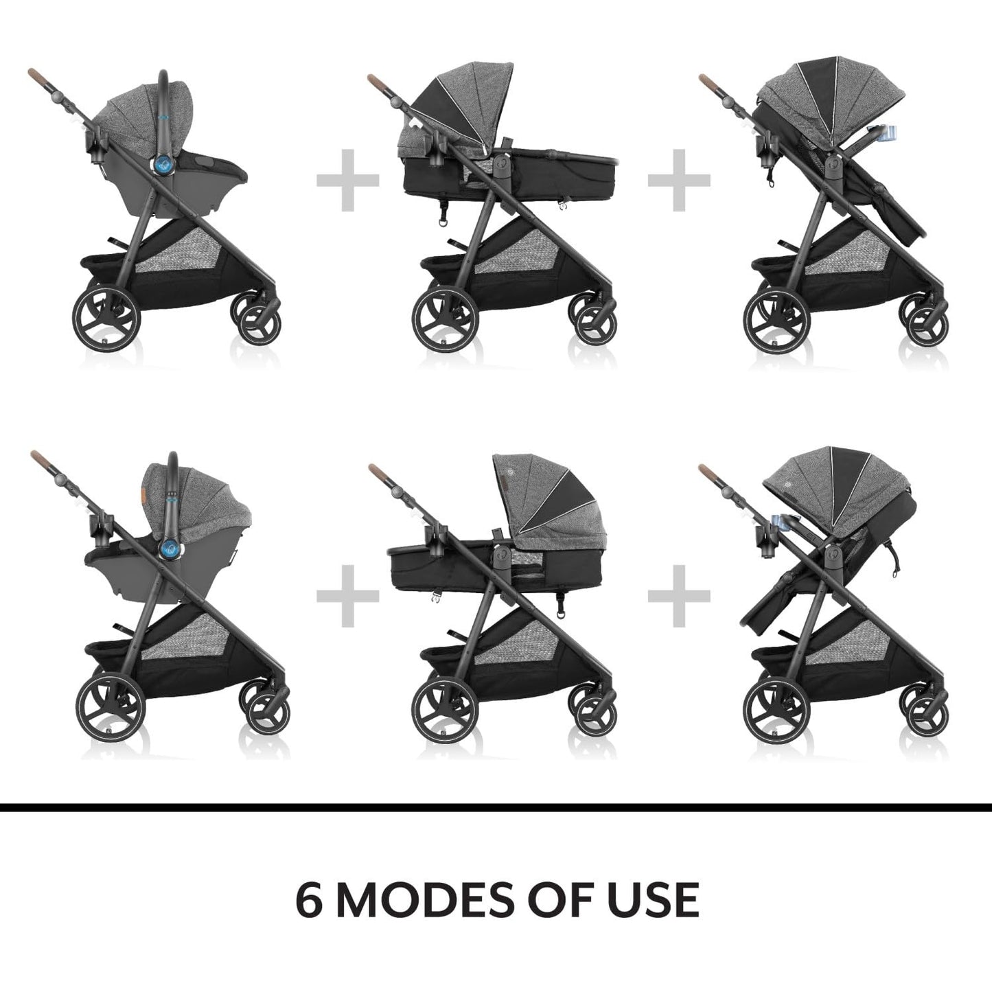 Evenflo®: Shyft™ Intuiti+ Travel System with Revolve180™ LiteMax™ NXT & SensorySoothe™