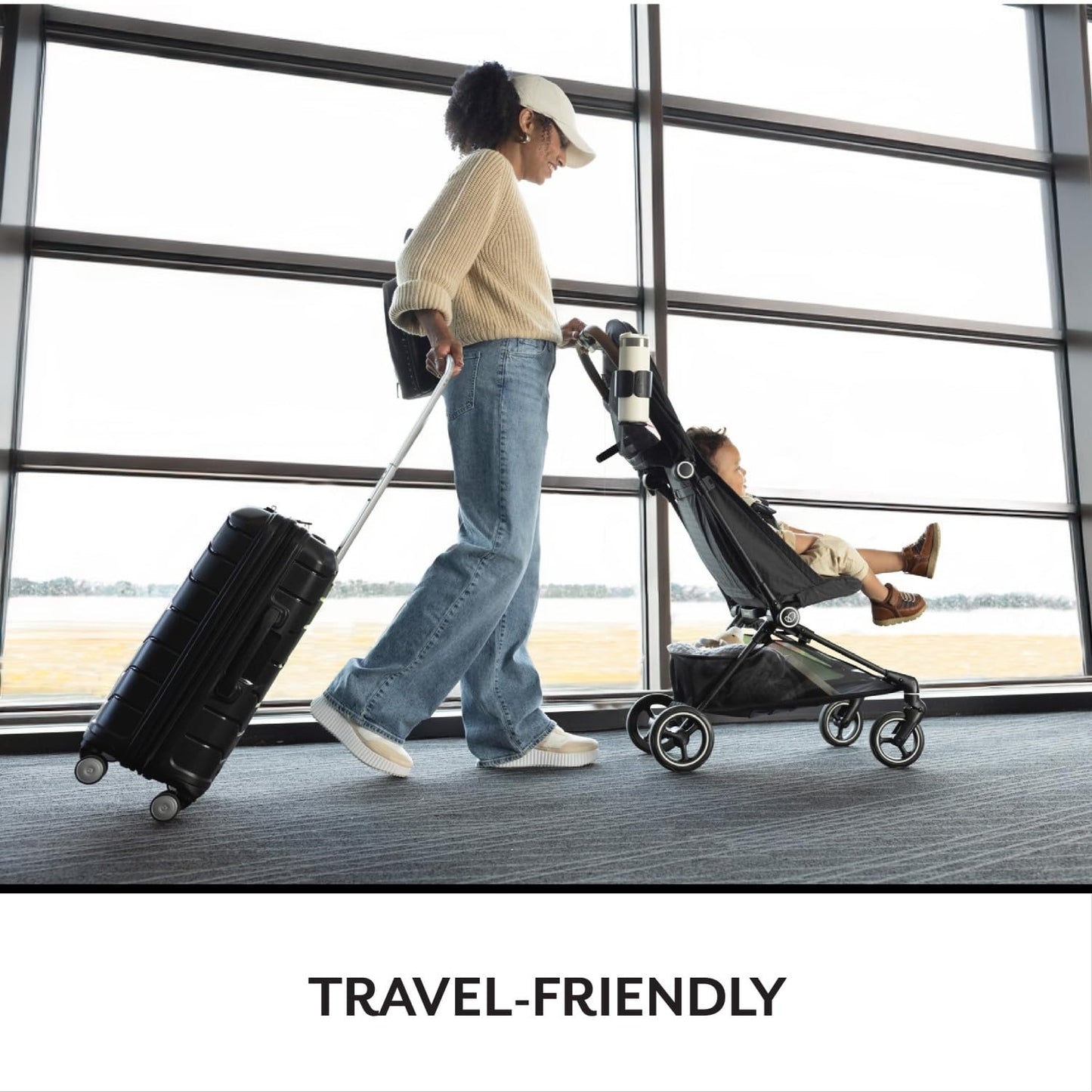 Evenflo: Hummingbird™ Ultra-Lightweight Carbon Fiber Stroller – Crest Grey