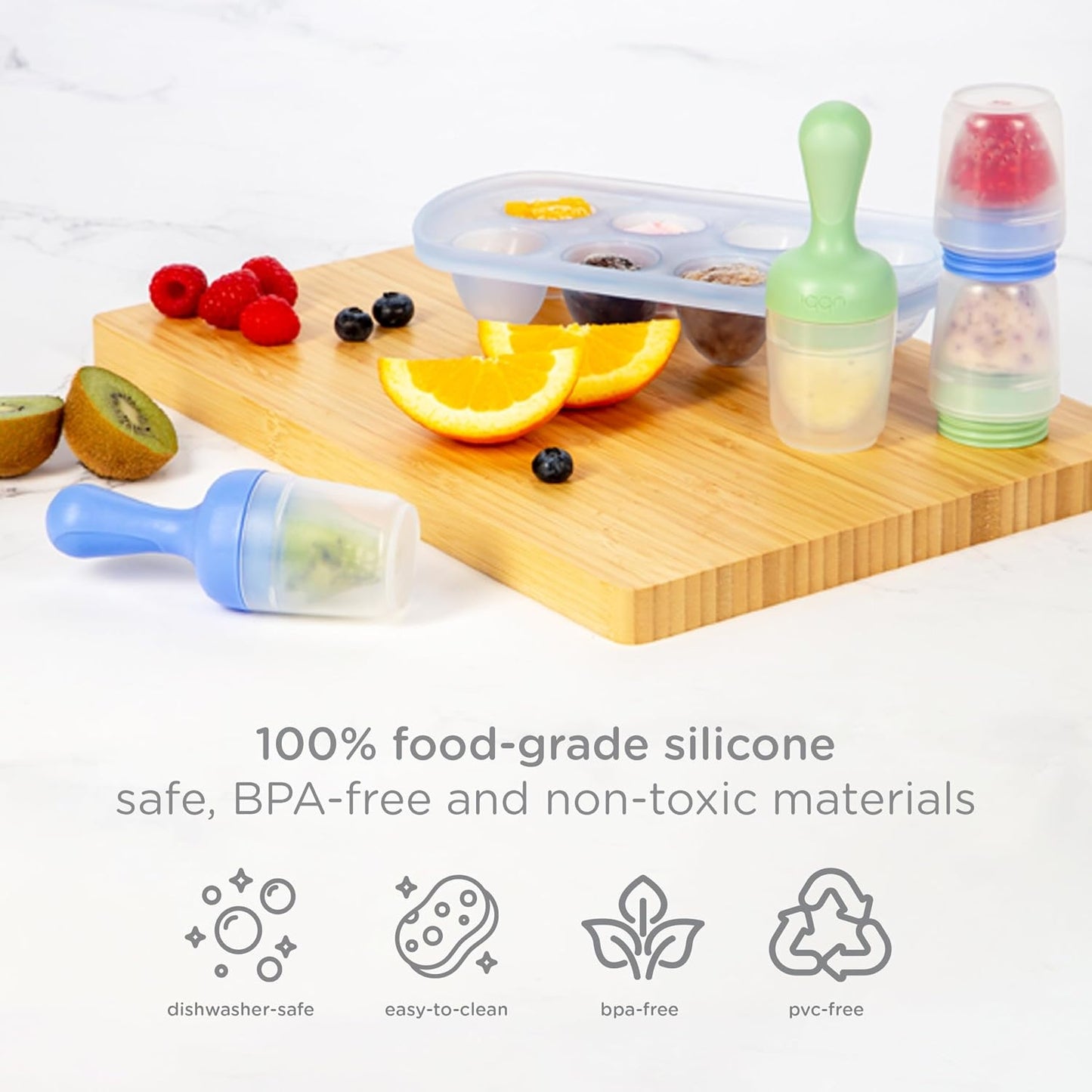 Ubbi: Baby Food Feeder & Freezer Tray Set