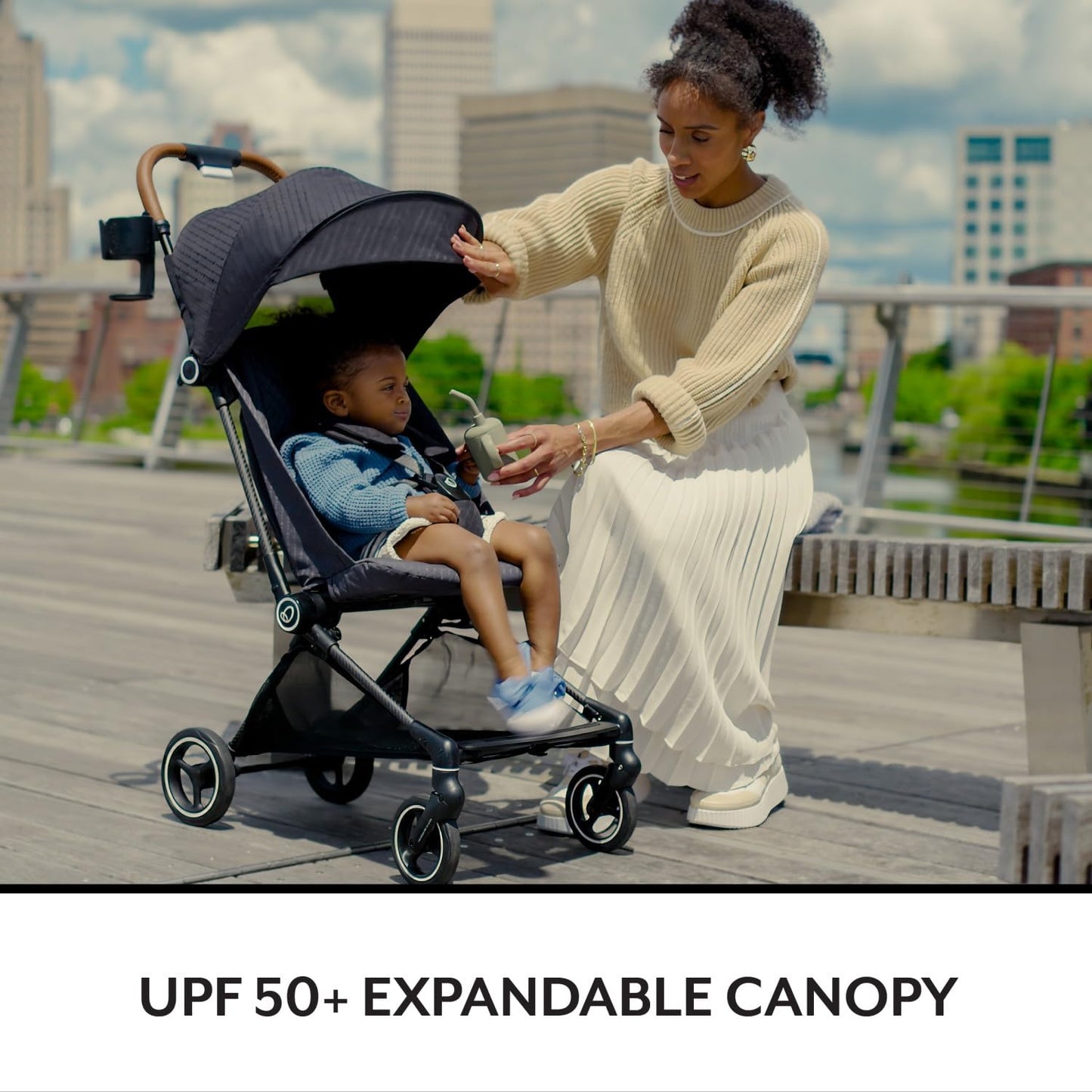 Evenflo: Hummingbird™ Ultra-Lightweight Carbon Fiber Stroller – Crest Grey