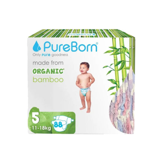 Pureborn  Organic Nappies  Size 5 - XL