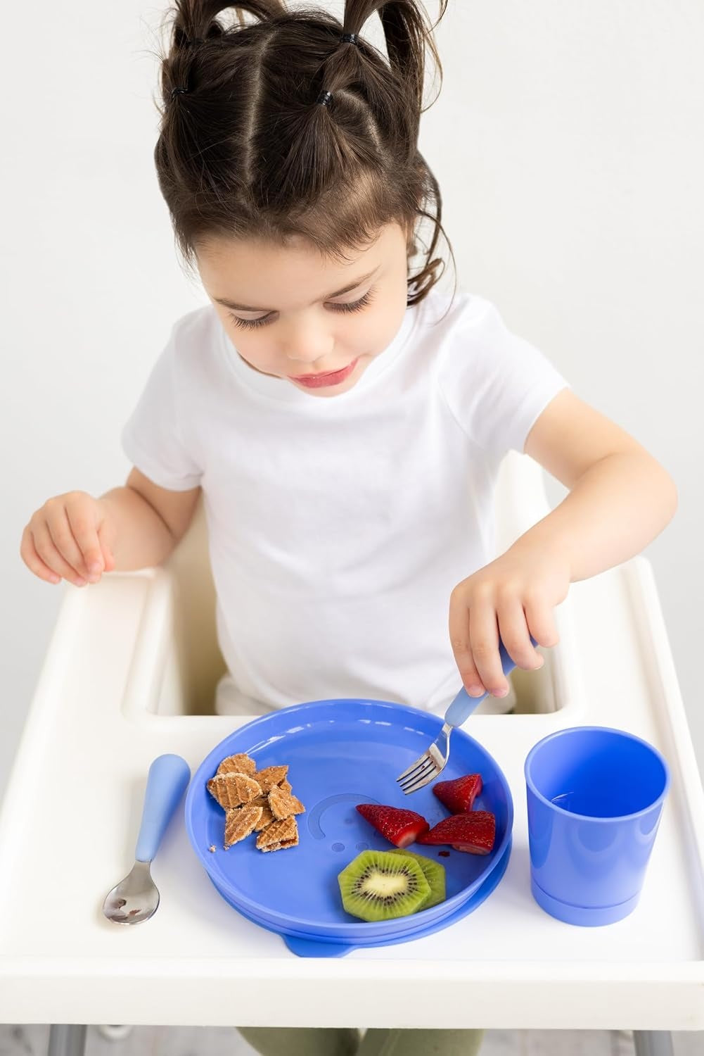 Ubbi: Silicone Suction Bowls for Babies & Toddlers (2-Pack) – Polaris Blue