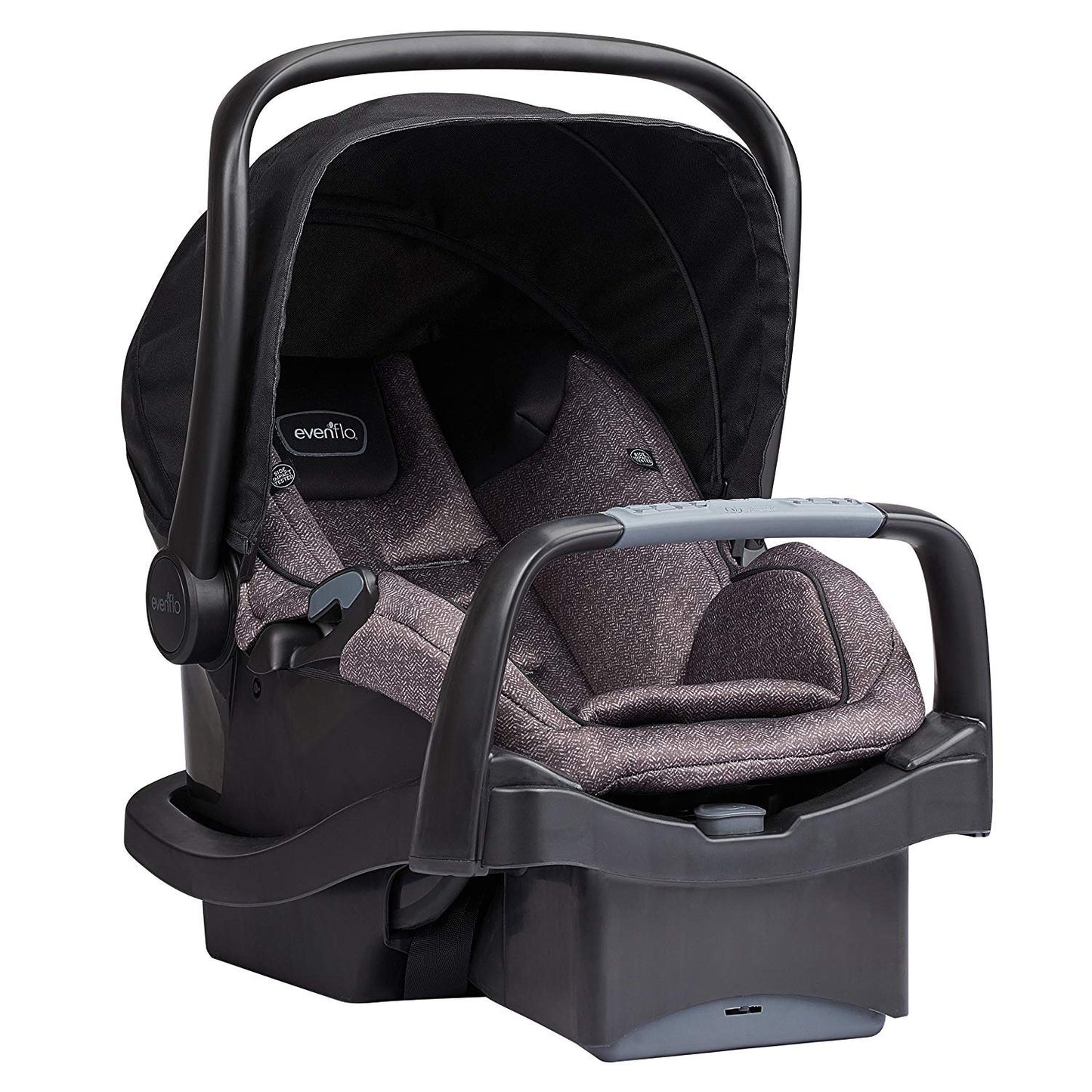 Evenflo Pivot Modular Travel System with LiteMax Infant Car Seat Casual Gray