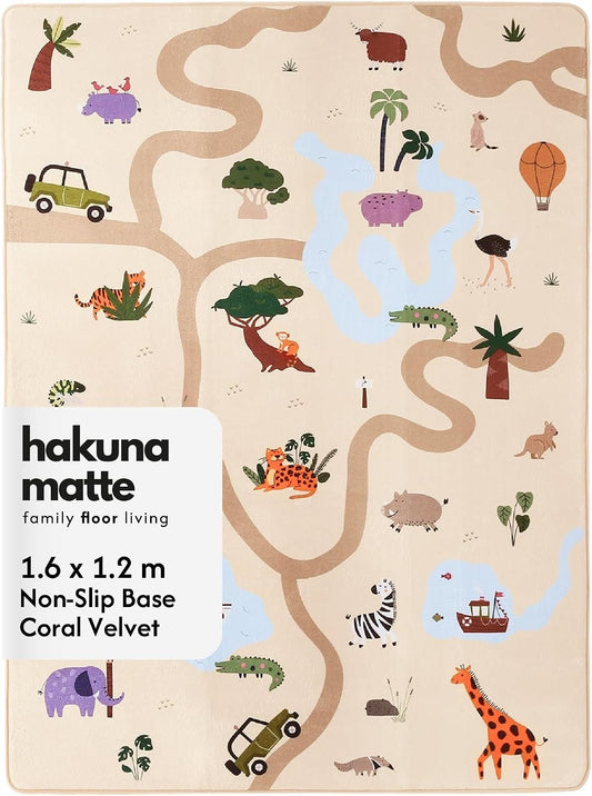 Hakuna Matte Cloud-Soft Baby Play Mat – Safari Edition