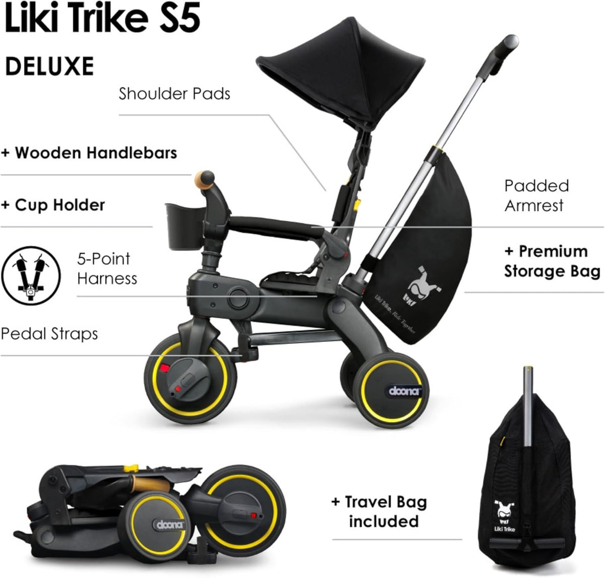 Doona Liki Trike S5 - Nitro Black