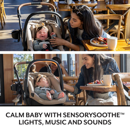 Evenflo Shyft Intuiti+ Travel System with Revolve180 LiteMax NXT &amp; SensorySooth