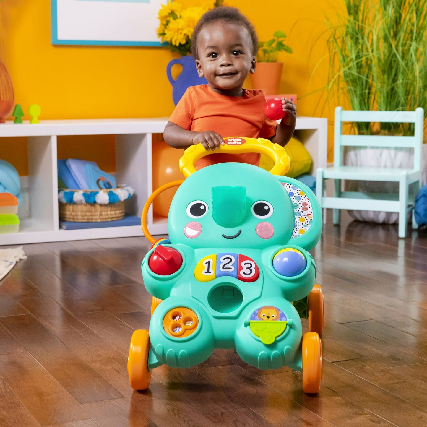 Bright Starts Stroll 'n Roll 2-in-1 Elephant Activity Walker
