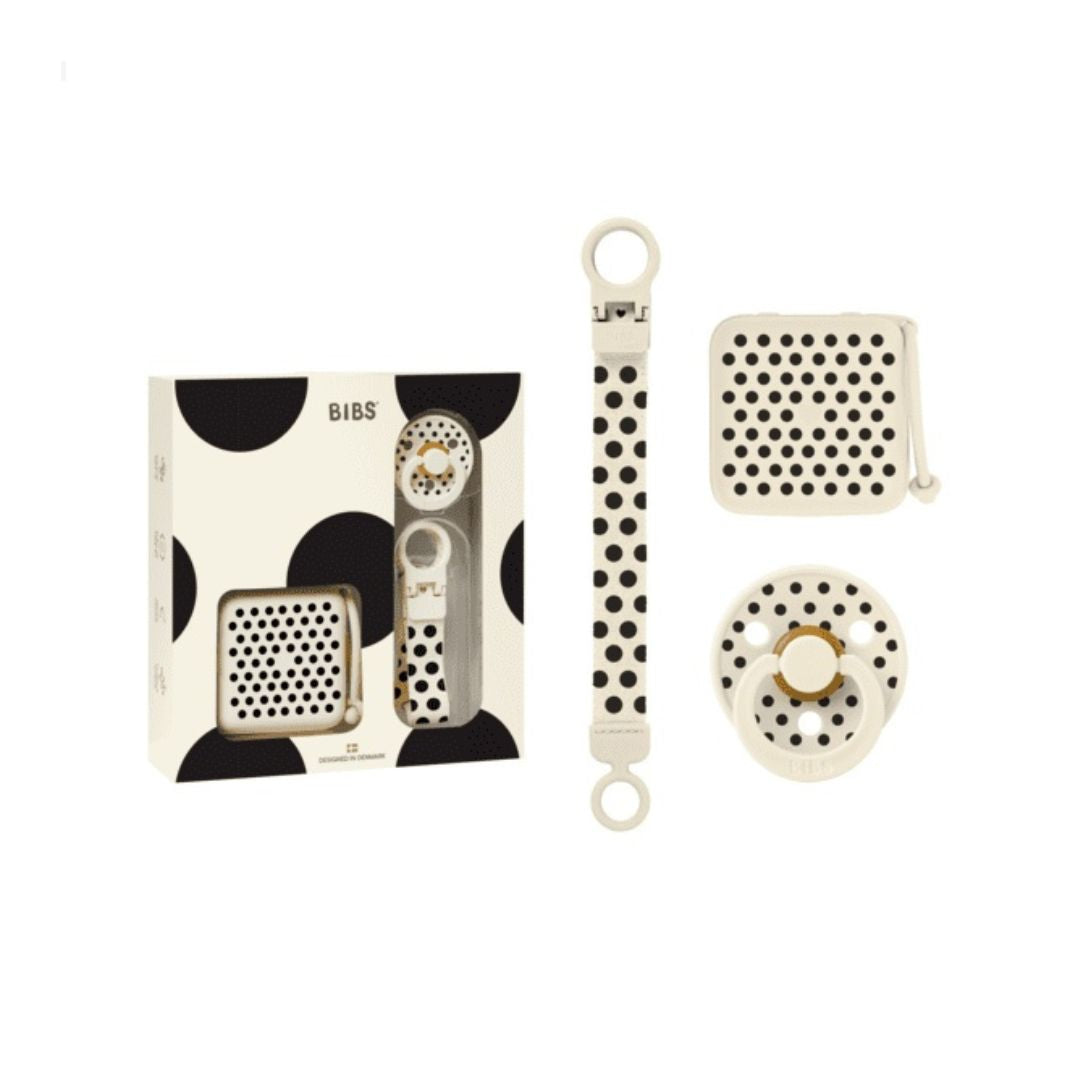 Bibs Gift Set Polka Soothe & Go
