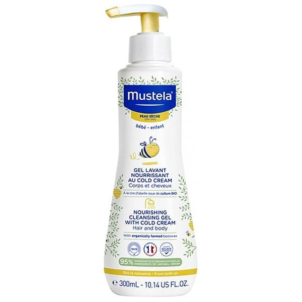 Mustela Nourishing Cleansing Gel with Cold Cream: Gentle Wash for Sensitive Skin