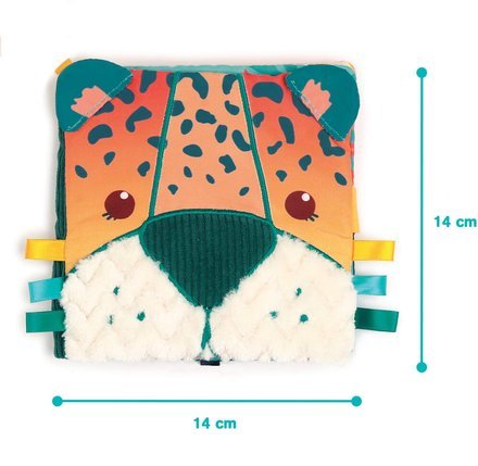 LUDI: Livre Tissus Jungle - Soft Fabric Sensory Book