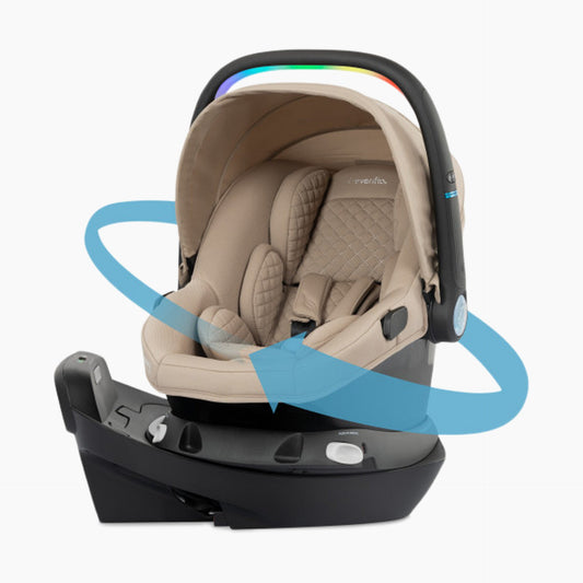 Evenflo Revolve180 LiteMax NXT Rotational Infant Car Seat with SensorySoothe