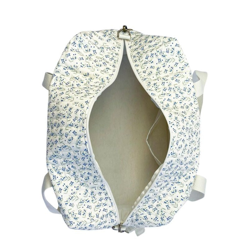 Candide: Blueberry Quilted Diaper Bag (Sac à Langer)