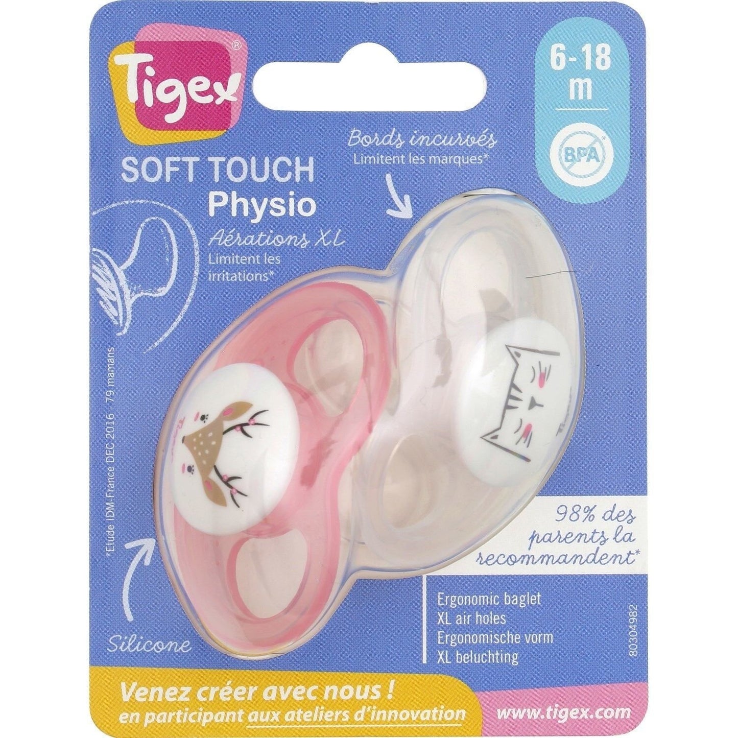 Tigex Soft Touch Physio Pacifier