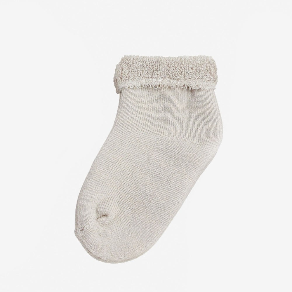Pack of 3 pairs of beige socks