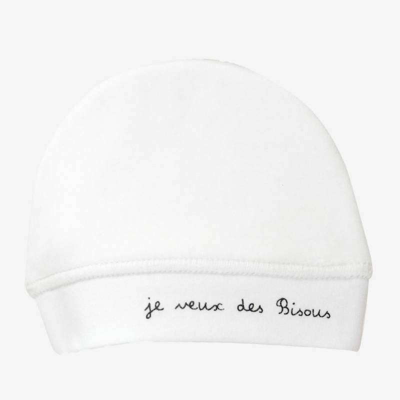 White Beanie with "Je veux des Bisous"
