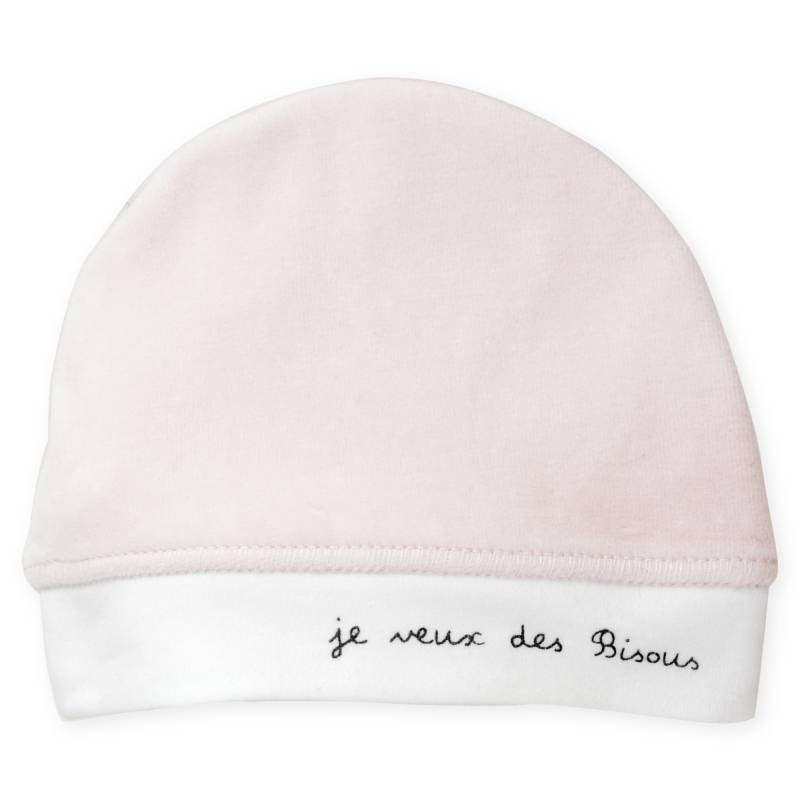 Pink Beanie with "Je veux des Bisous"