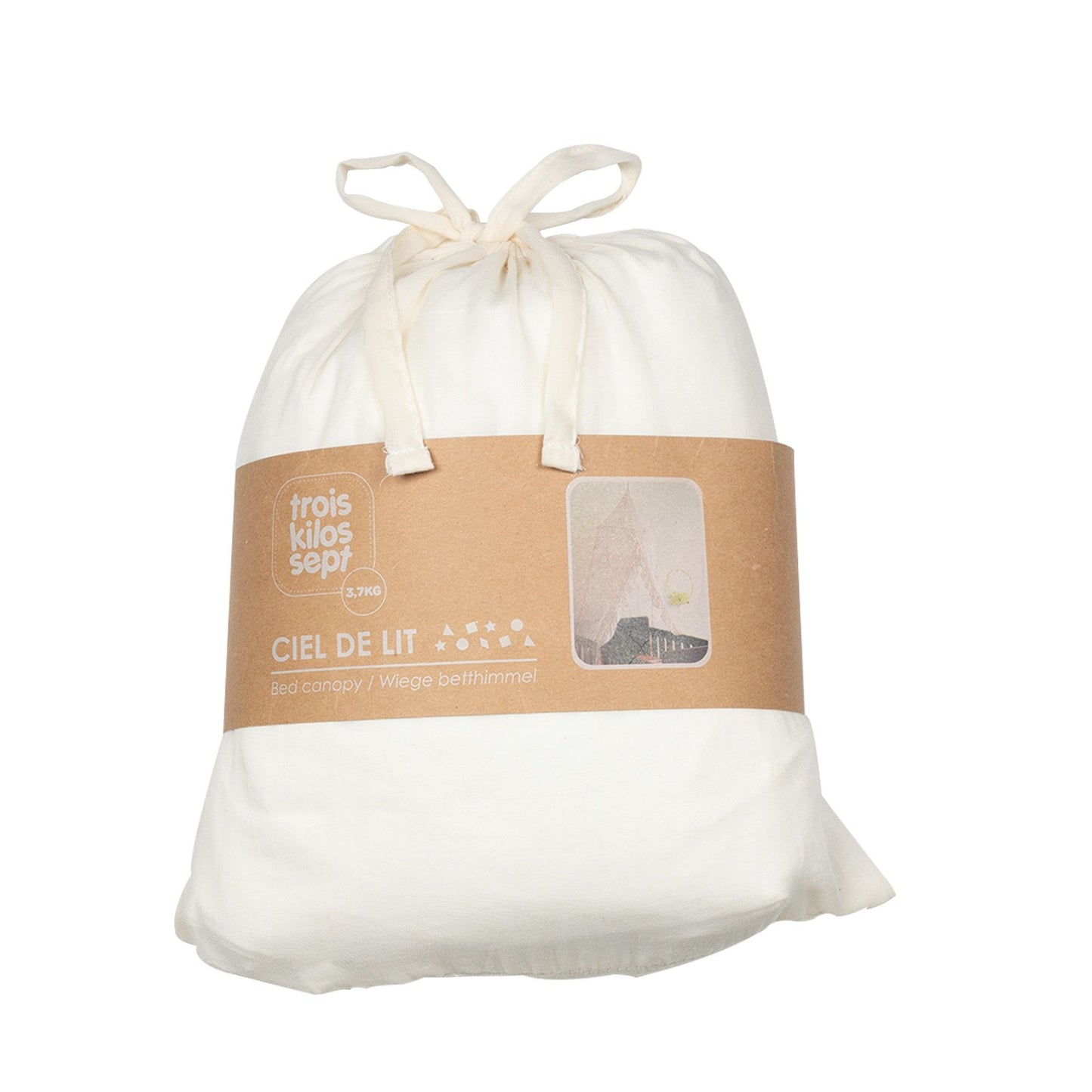 Cotton Baby Bed Canopy White