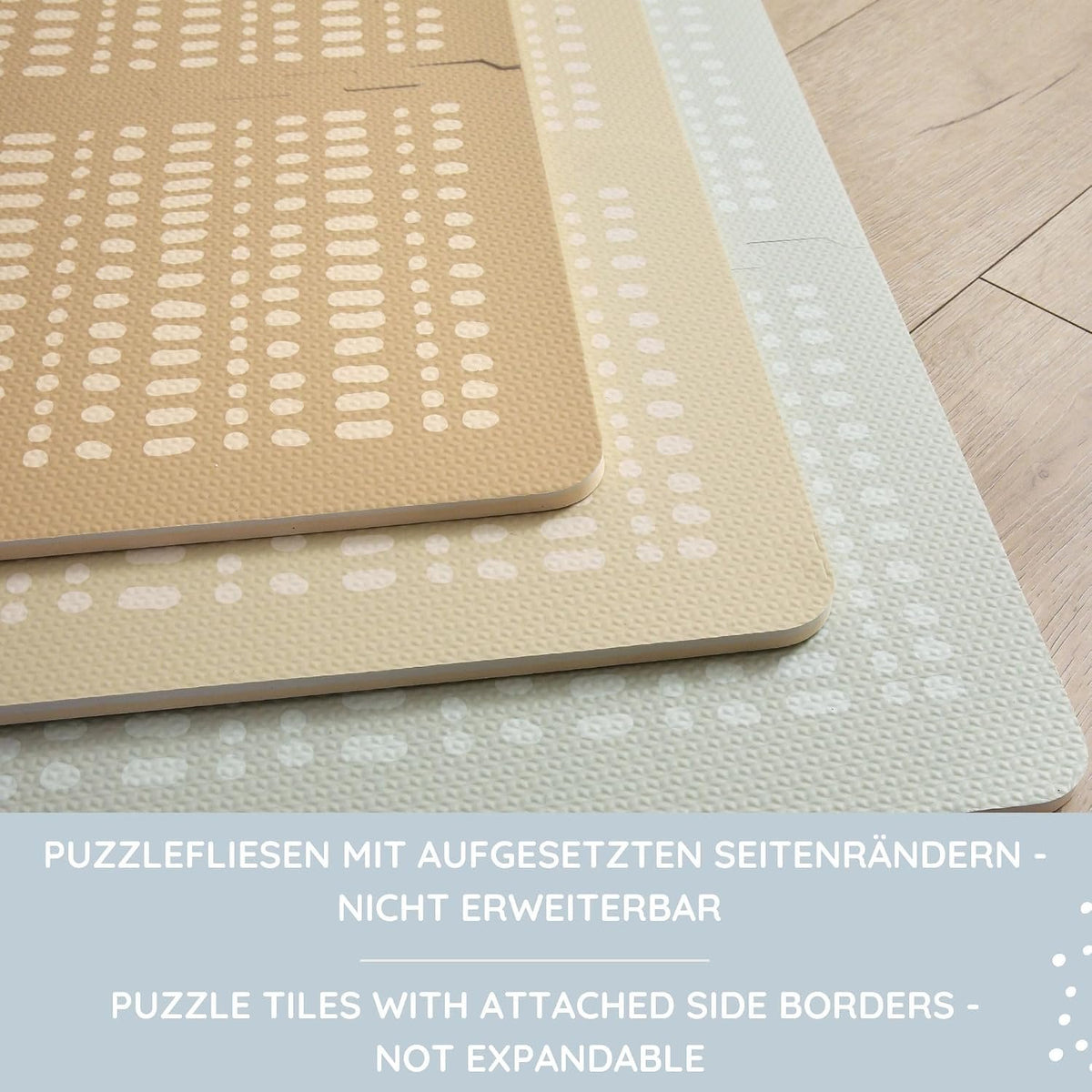 Stylish XL Foam Baby Play Mat – Grey Hygge Design