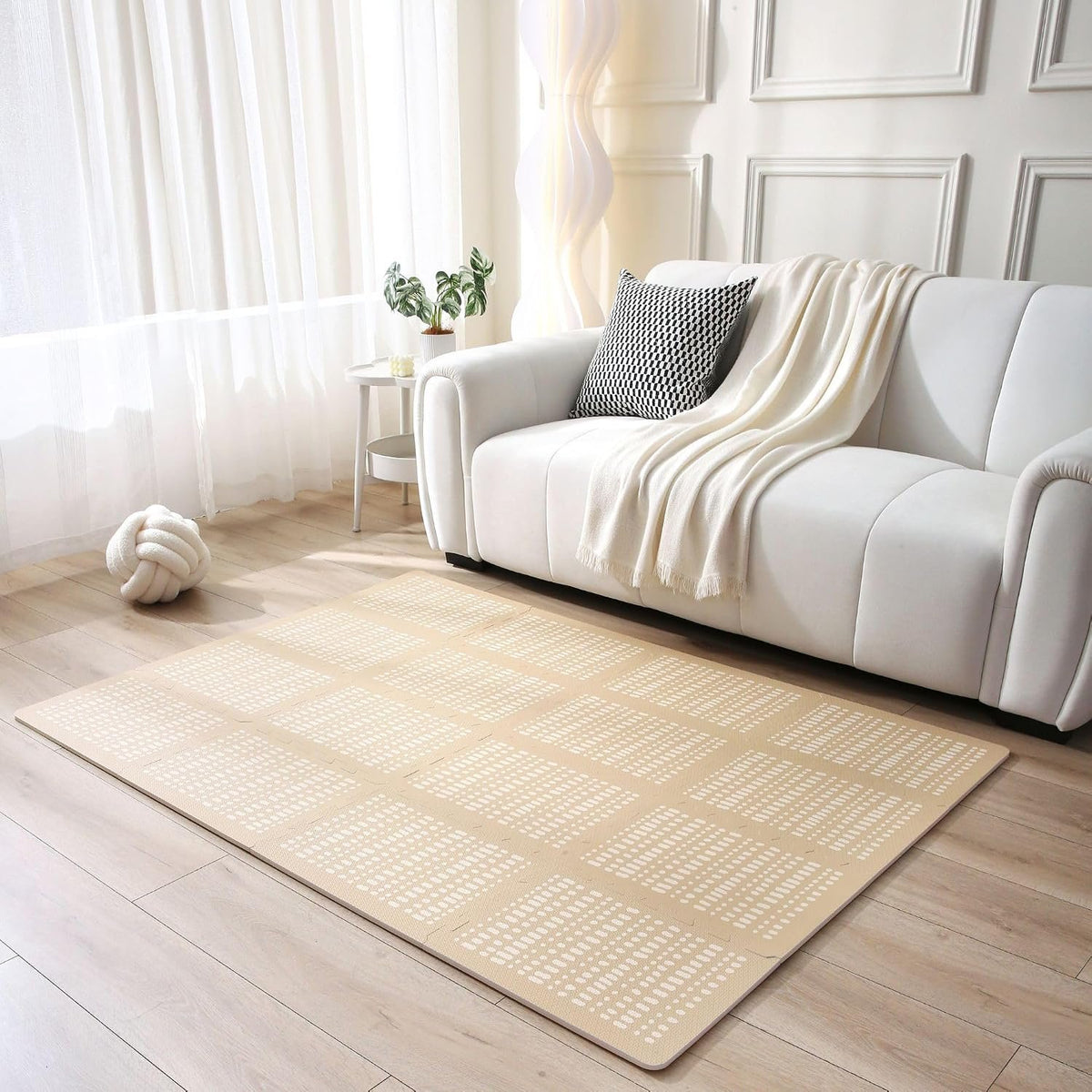 Hakuna Matte Stylish XL Puzzle Mat – Hygge Sand (1.7m x 1.2m)