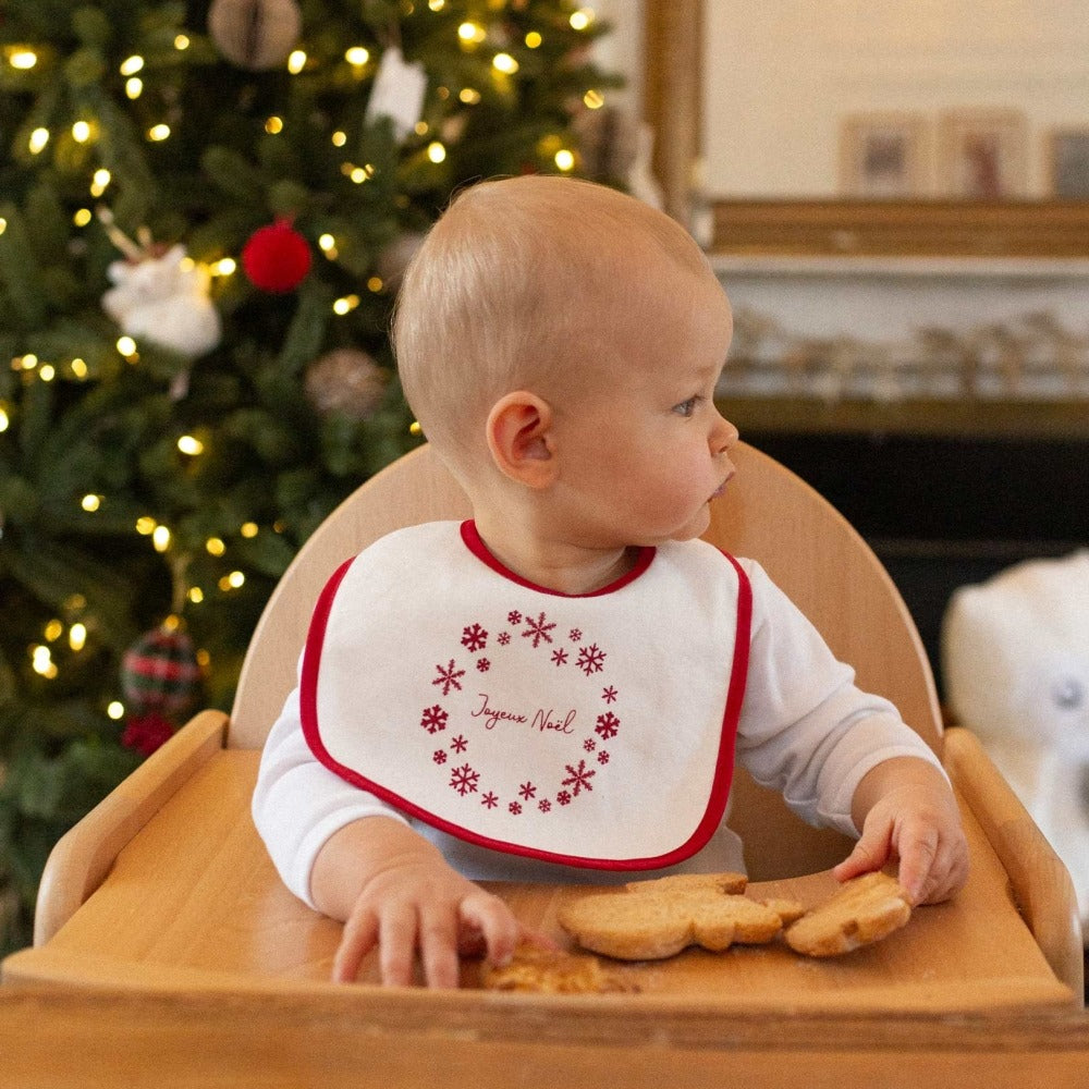Set of 2 infant bibs - Christmas
