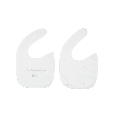 Set of 2 Newborn Bibs - Christmas