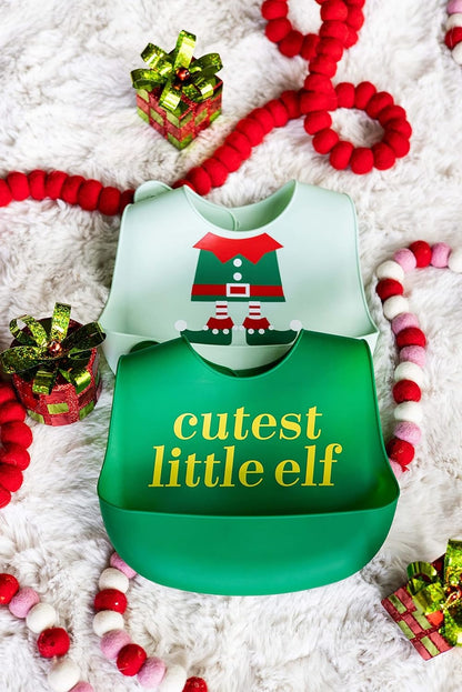 Holiday Silicone Bib set