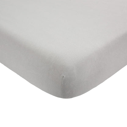 Grey Fitted Crib Sheet (60x120 cm)