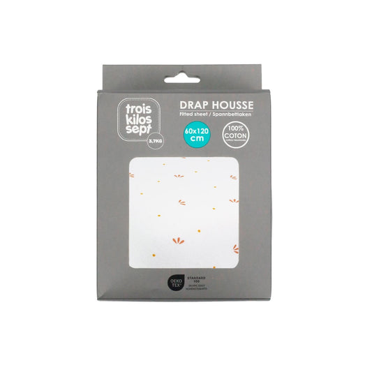 Cotton Fitted Crib Sheet (60x120 cm)