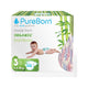 PureBorn Organic Bamboo Diapers Size 3-Assorted Trend Prints