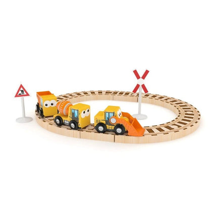 J'adore Construction Railway Wooden Circuit