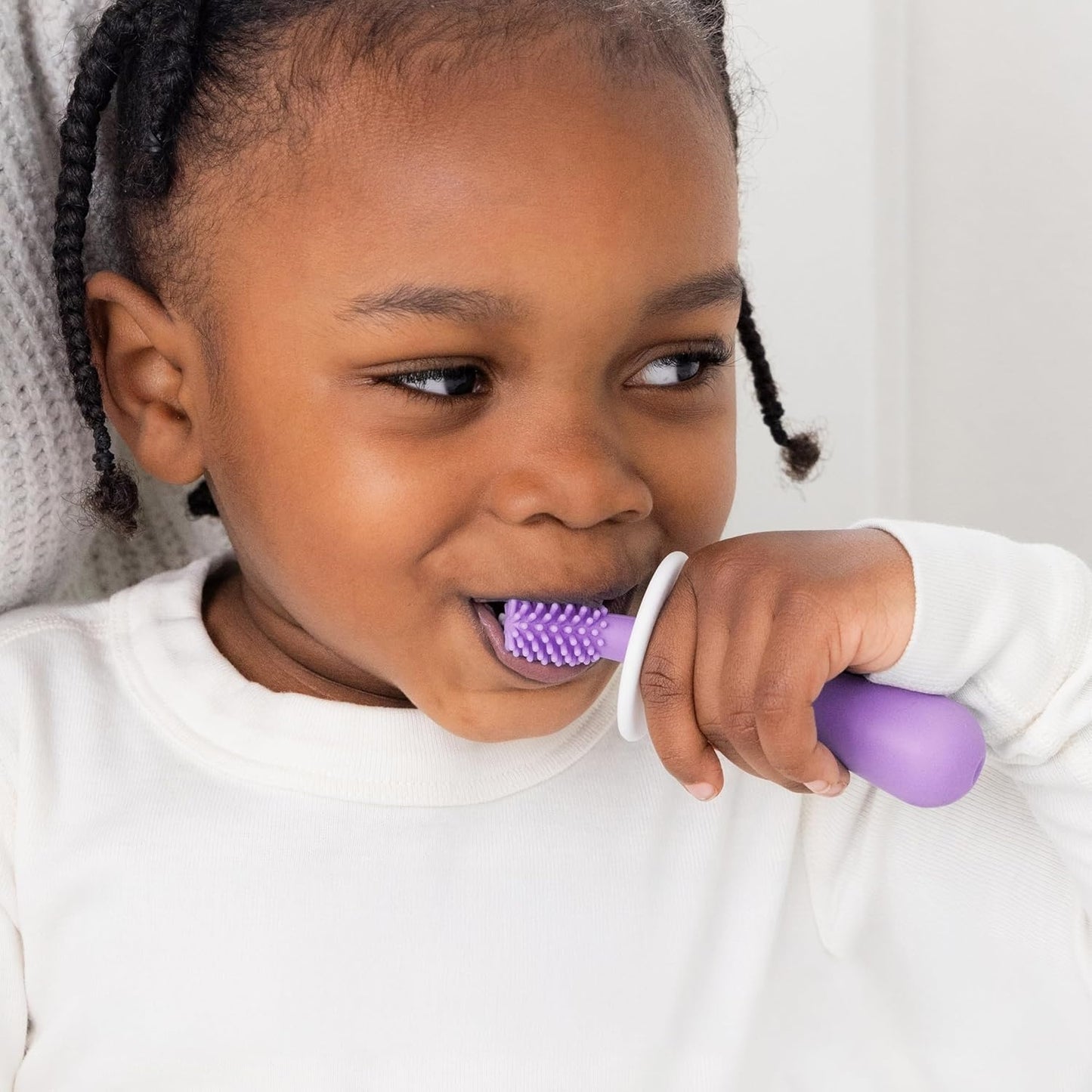 Ubbi: Grow with Me Toothbrush Training Set – Smoothie Purple & Zest Green