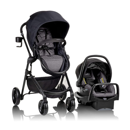 Evenflo Pivot Modular Travel System with LiteMax Infant Car Seat Casual Gray