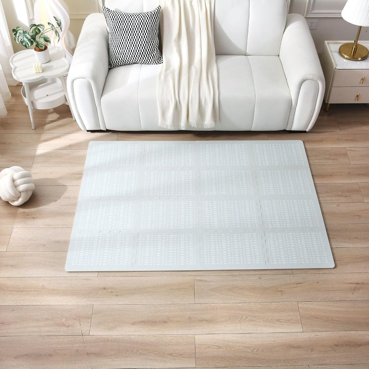 Stylish XL Foam Baby Play Mat – Grey Hygge Design