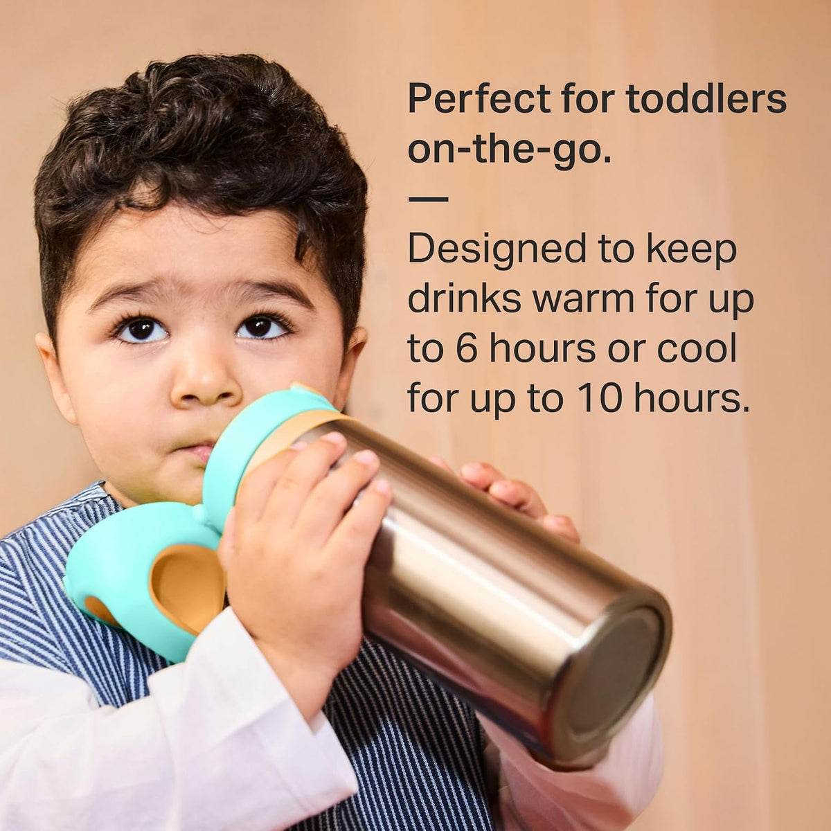 Tommee Tippee Stainless Steel Toddler Water Bottle with Straw