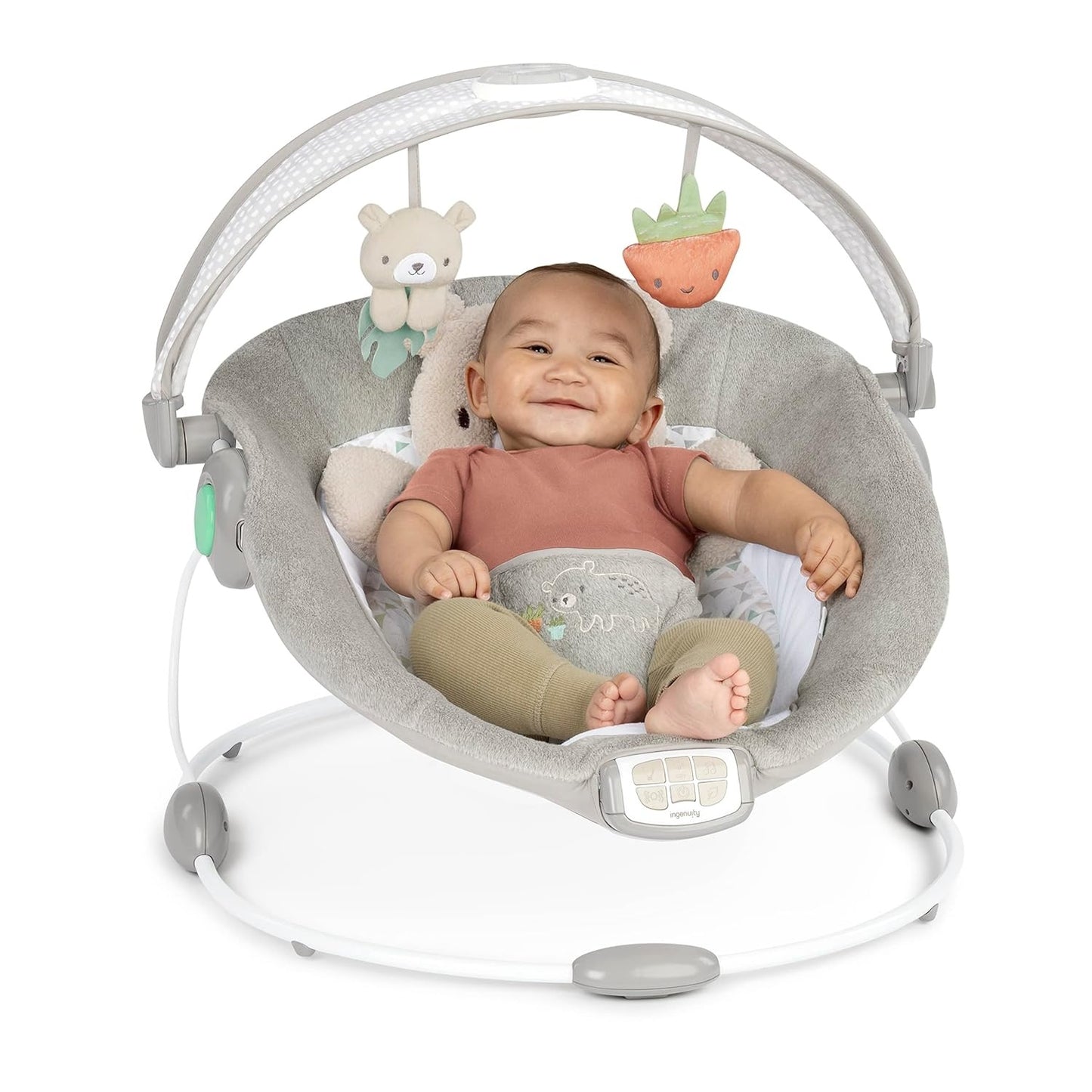 Ingenuity: InLighten Baby Bouncer Seat & Tummy Time Mat – Nate