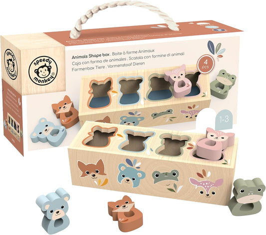 Speedy Monkey Wooden Animal Shape Box