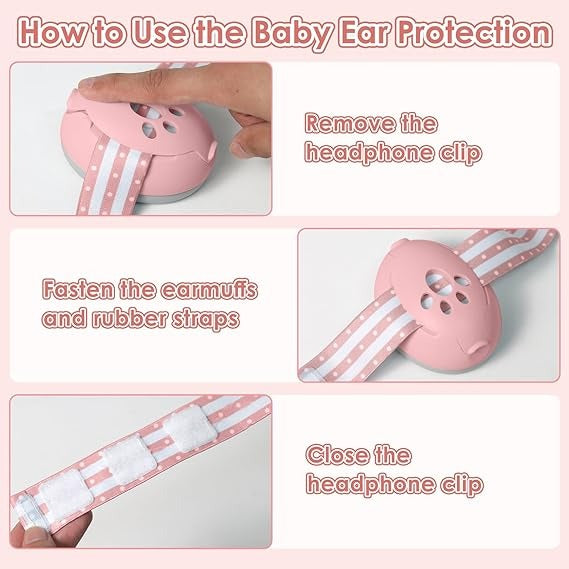 Baby 2-in-1 Noise Protection Headphones: Sweet Pink Edition