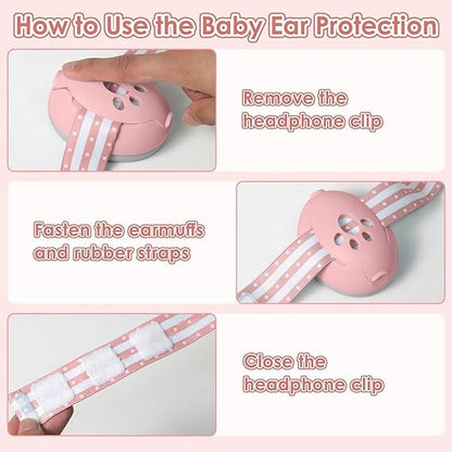 Baby 2-in-1 Noise Protection Headphones: Sweet Pink Edition