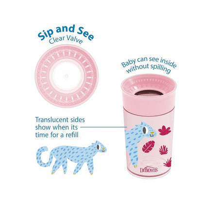 Dr. Brown’s Milestones Cheers360™ Spoutless Training Cup – Pink Animals