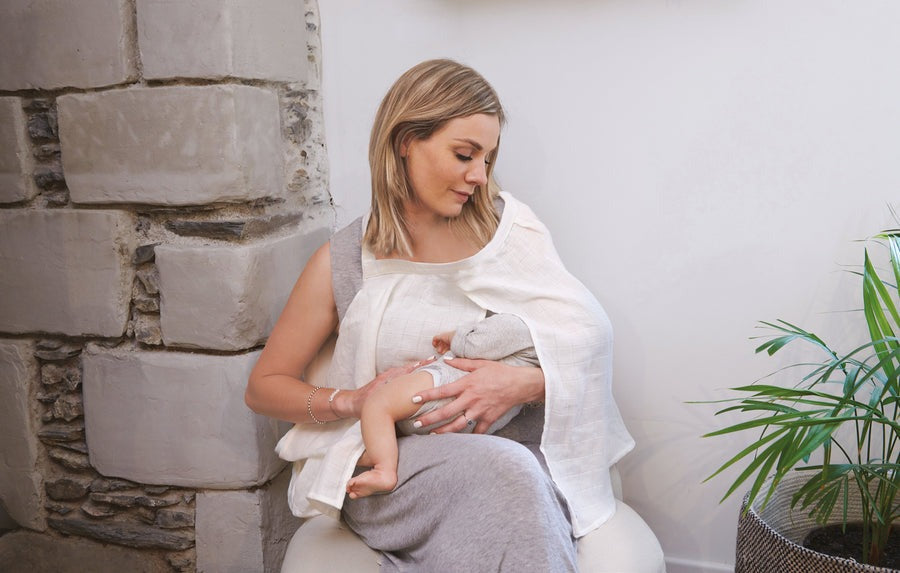 Candide Tineo Nursing Scarf – White