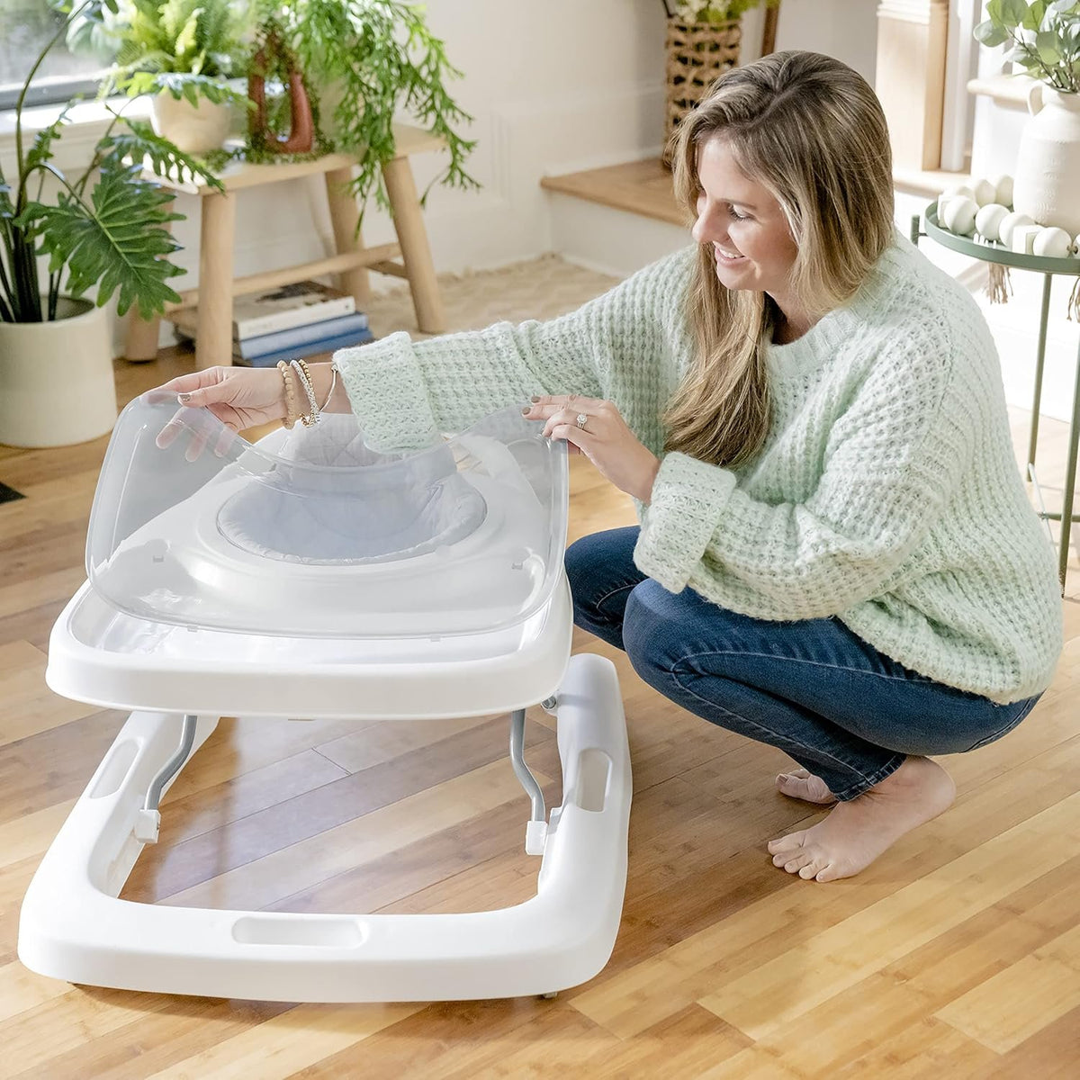 Ingenuity Step & Sprout 3-in-1 Baby Activity Walker – First Forest