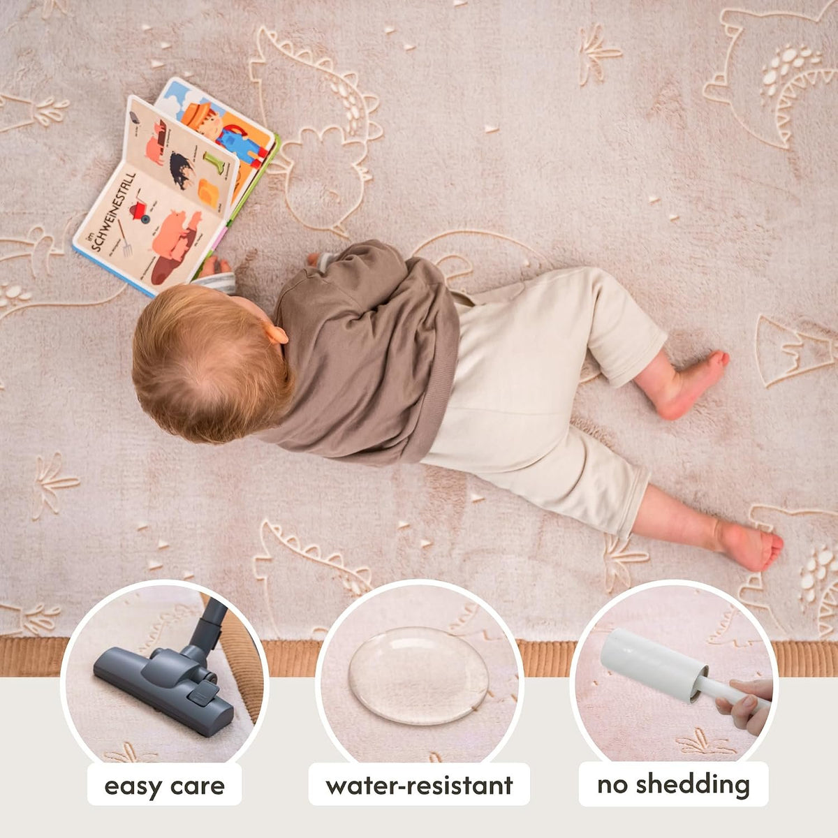 Hakuna Matte Premium Large Coral Velvet Play Mat