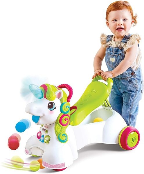 Infantino 3-in-1 Sit, Walk & Ride Unicorn - A Magical Ride for Little Explorers