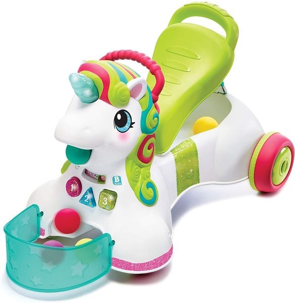 Infantino 3-in-1 Sit, Walk & Ride Unicorn - A Magical Ride for Little Explorers