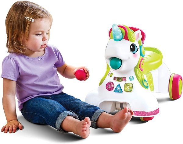 Infantino 3-in-1 Sit, Walk & Ride Unicorn - A Magical Ride for Little Explorers