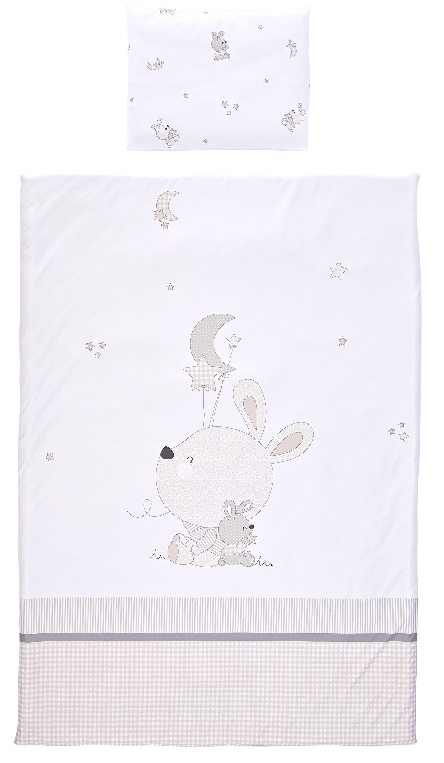 Cosy Little Rabbits grey 3-piece sleep set