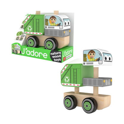 J'adore Wooden Vehicle Set