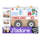 J'Adore Ambulance Truck Nature Wood Toy Set