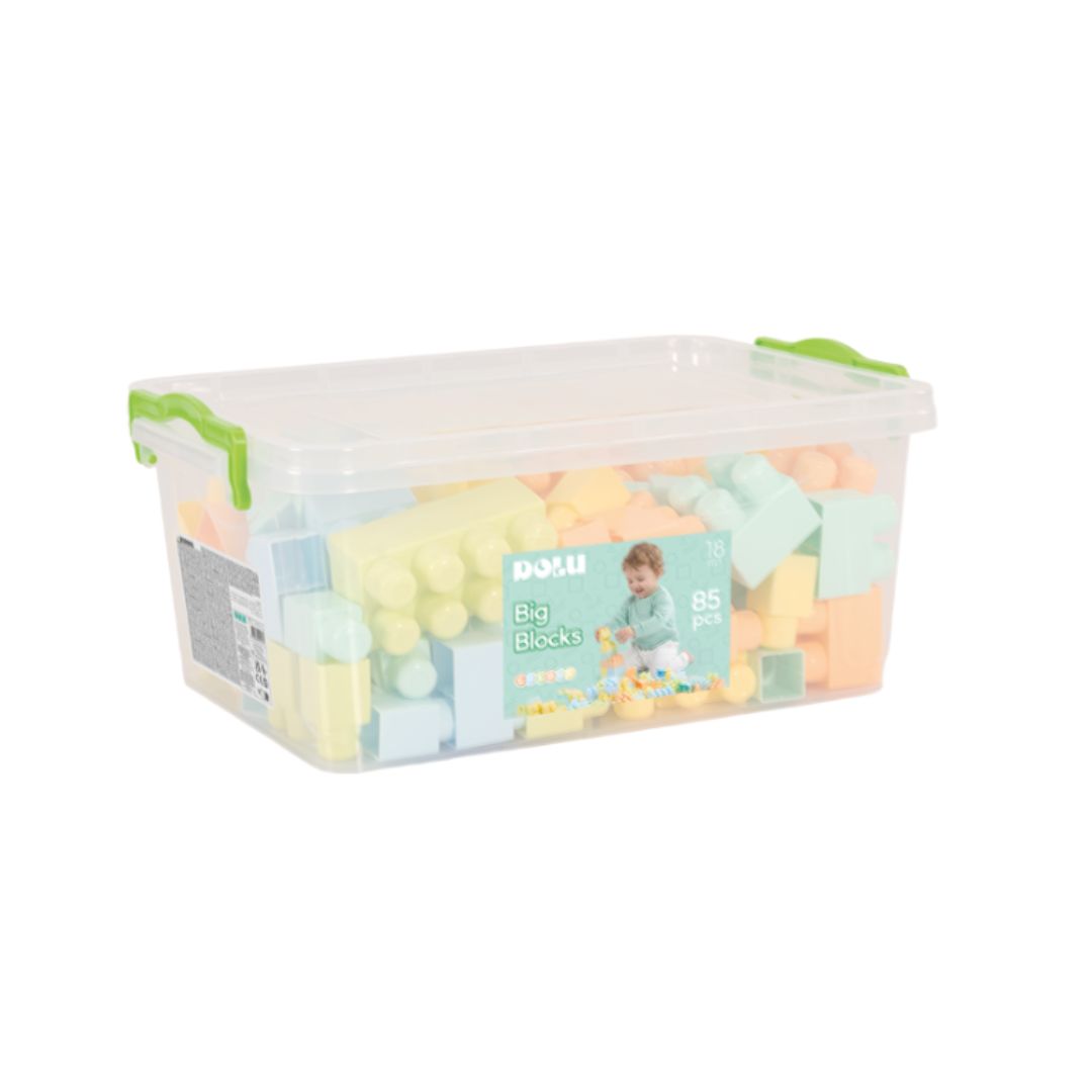 Dolu Large Building Blocks in Storage Box (85 Pieces)